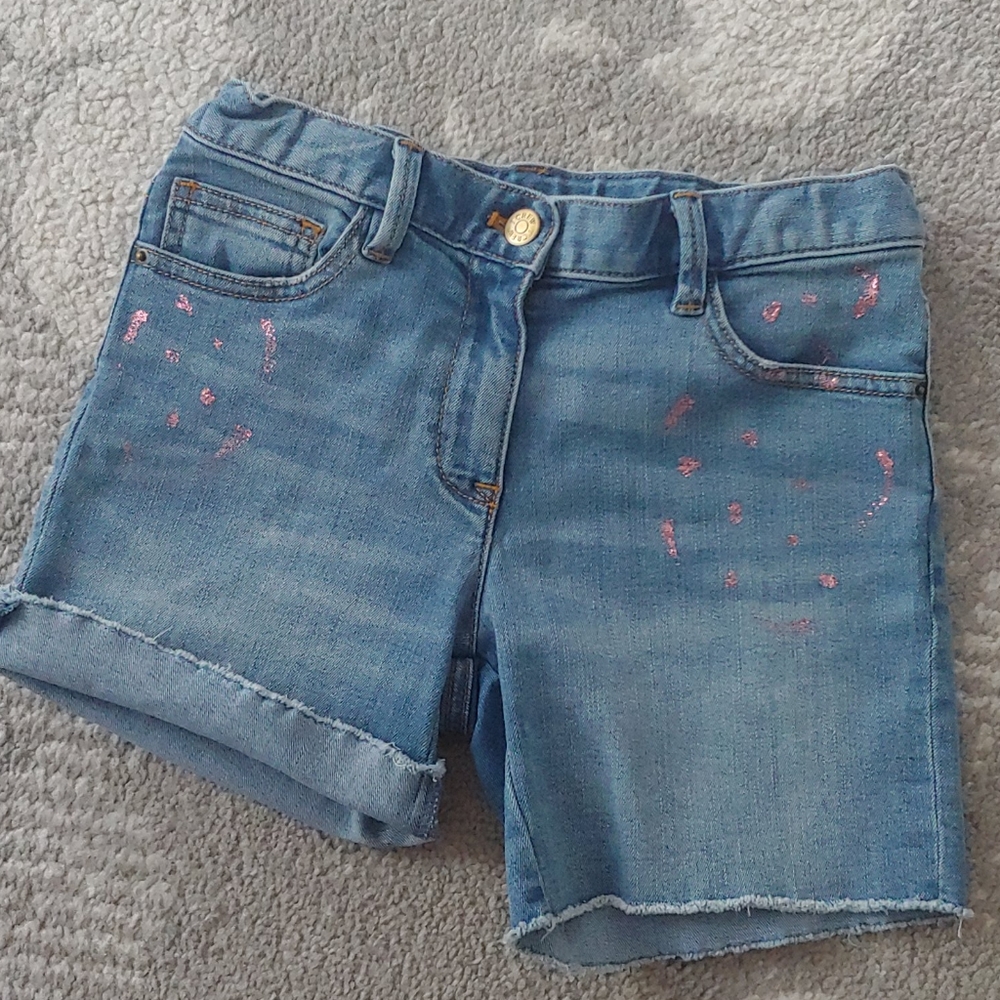 JCrew girls denim shorts, size 10